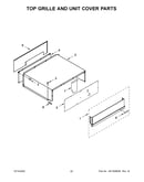 Top grille and unit cover parts