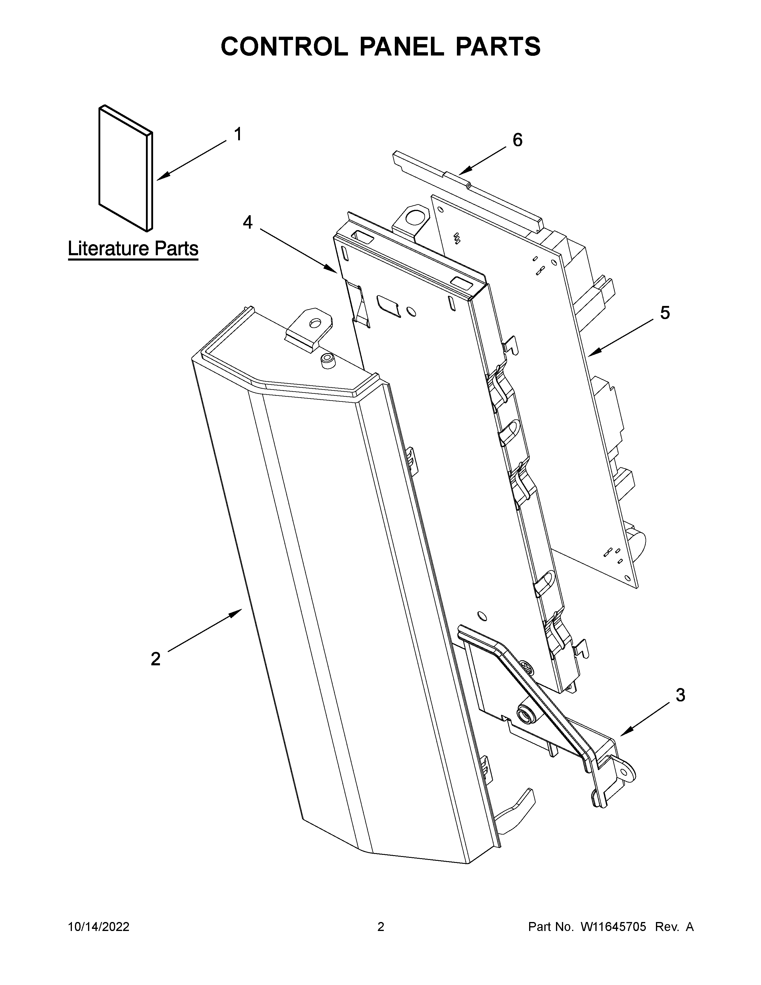 Control panel parts