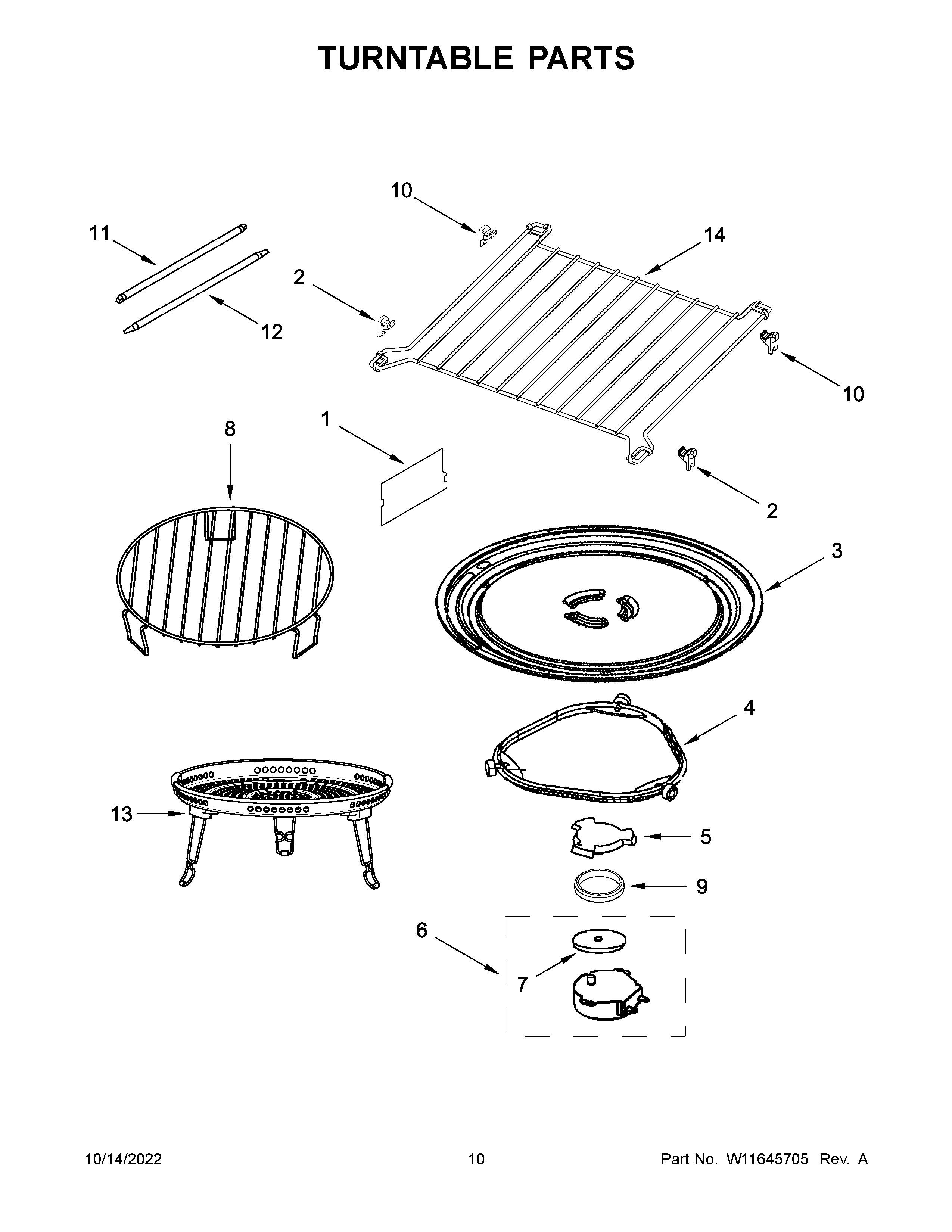 Turntable parts