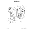 Whirlpool WGD5100HC3 cabinet parts diagram