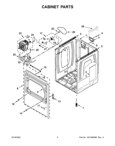 Cabinet parts