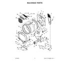 Whirlpool WGD5100HC3 bulkhead parts diagram