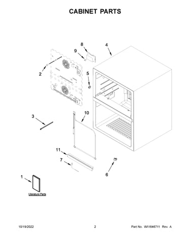 Cabinet parts