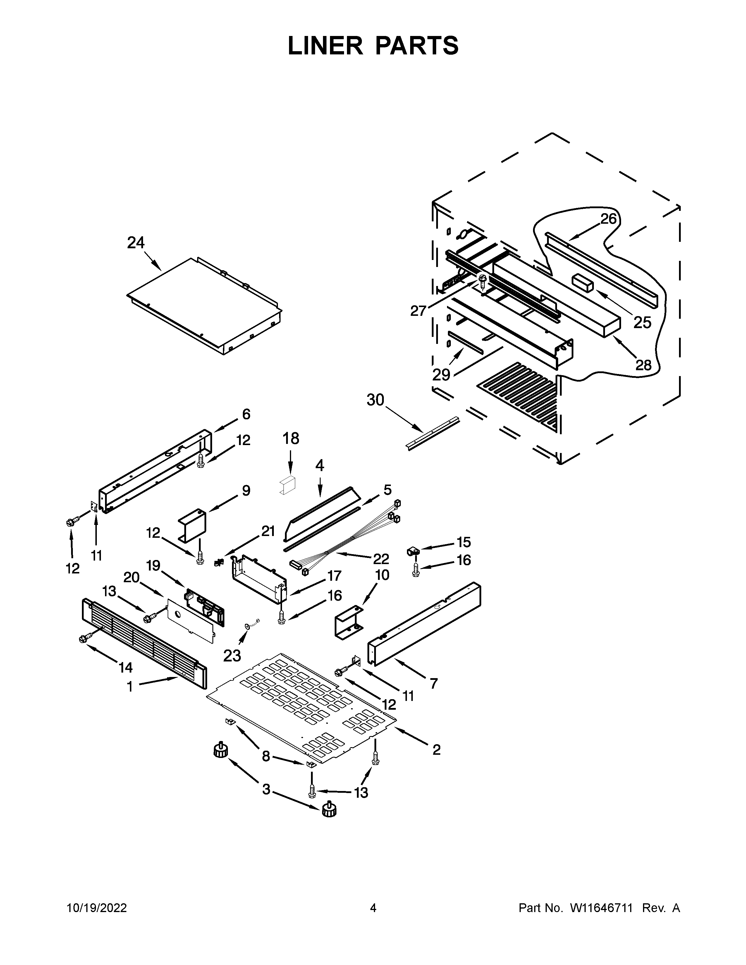Liner parts