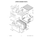 KitchenAid KUDR204ESB02 upper drawer parts diagram
