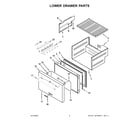 KitchenAid KUDR204ESB02 lower drawer parts diagram