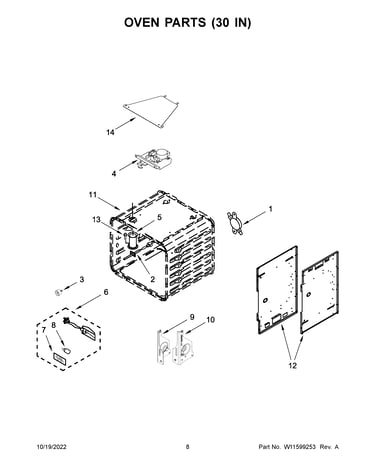 Oven parts (30 in)
