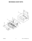 Microwave door parts