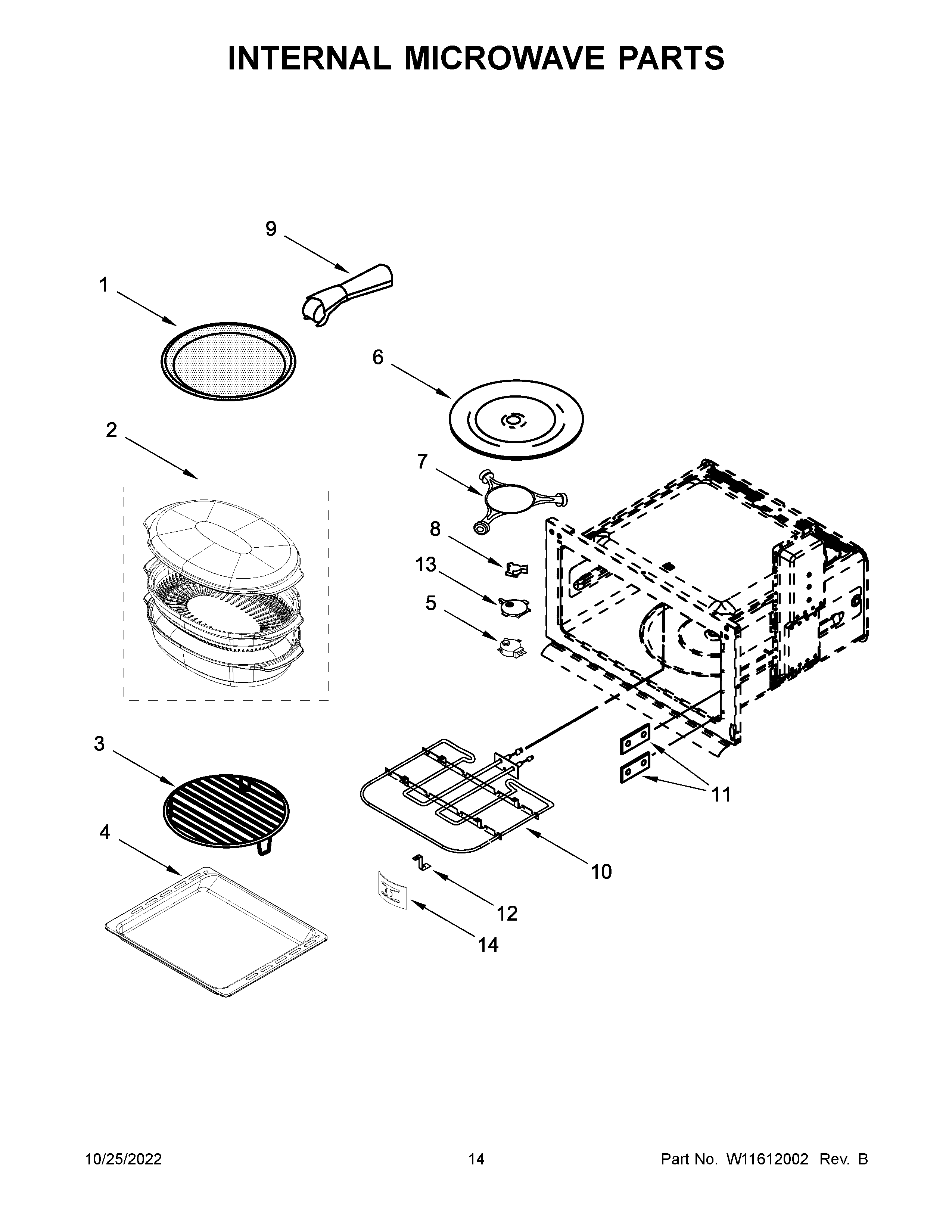 INTERNAL MICROWAVE PARTS