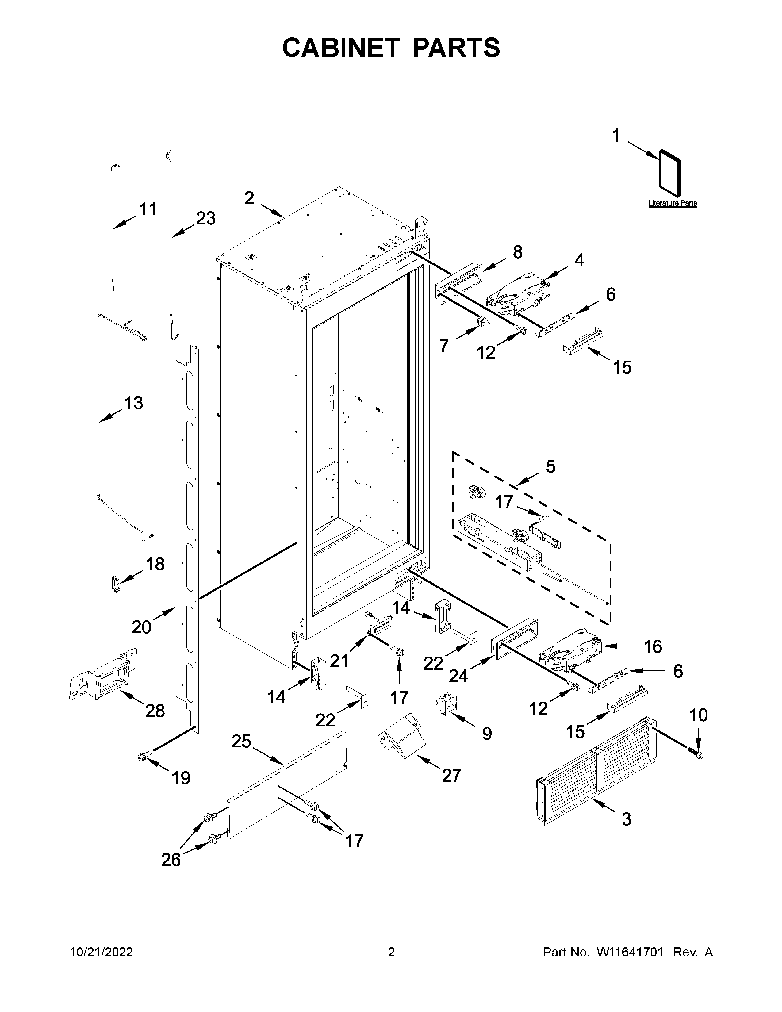 Cabinet parts