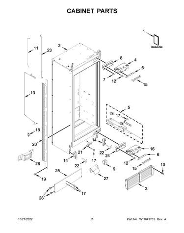 Cabinet parts