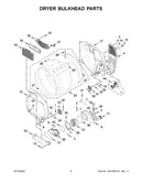 Dryer bulkhead parts