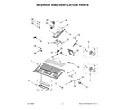 Whirlpool WMH78519LW00 interior and ventilation parts diagram