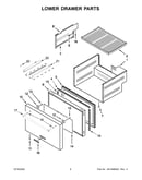 Lower drawer parts