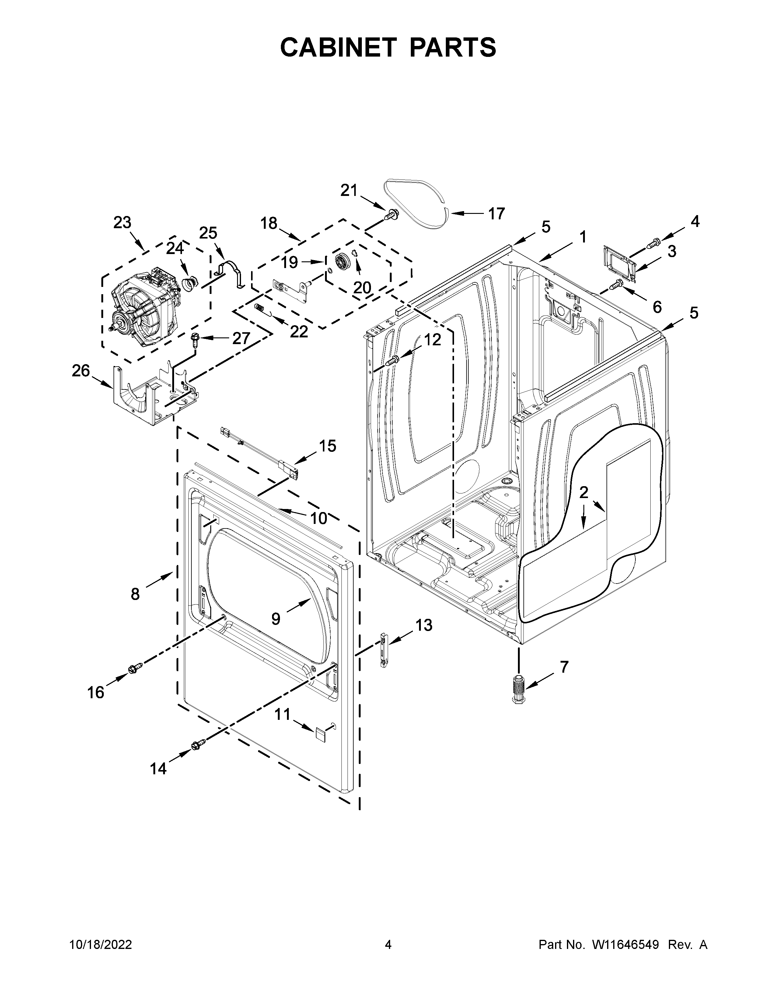 Cabinet parts