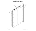 KitchenAid KBSN708MPS00 cabinet trim parts diagram