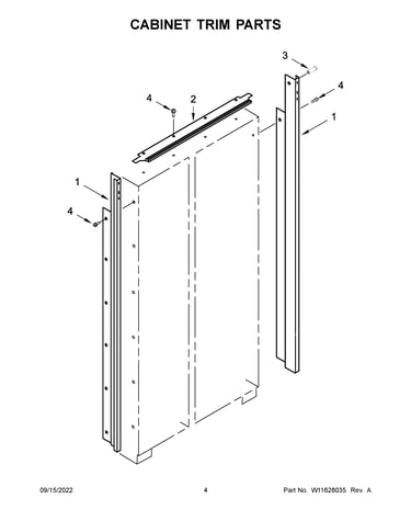 Cabinet trim parts
