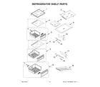 KitchenAid KBSN708MBS00 refrigerator shelf parts diagram
