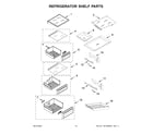 KitchenAid KBSN708MPS00 refrigerator shelf parts diagram