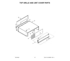 KitchenAid KBSN708MPS00 top grille and unit cover parts diagram