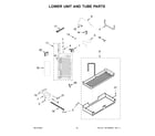KitchenAid KBSN708MPS00 lower unit and tube parts diagram