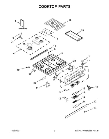 Cooktop parts