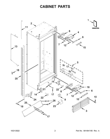 Cabinet parts