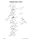 Freezer shelf parts