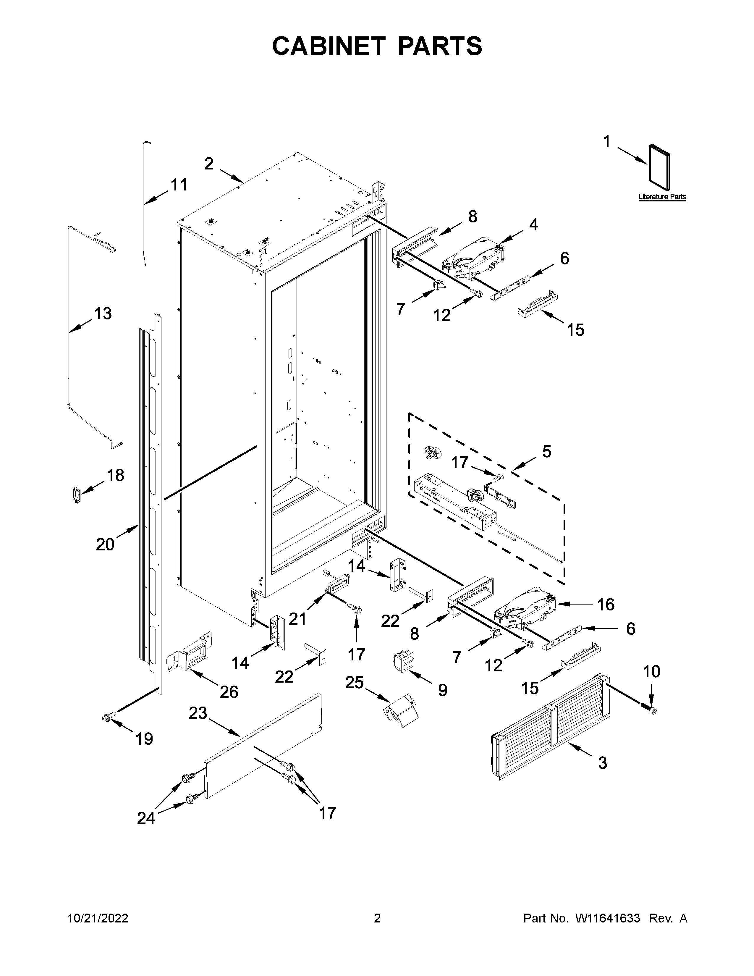 Cabinet parts