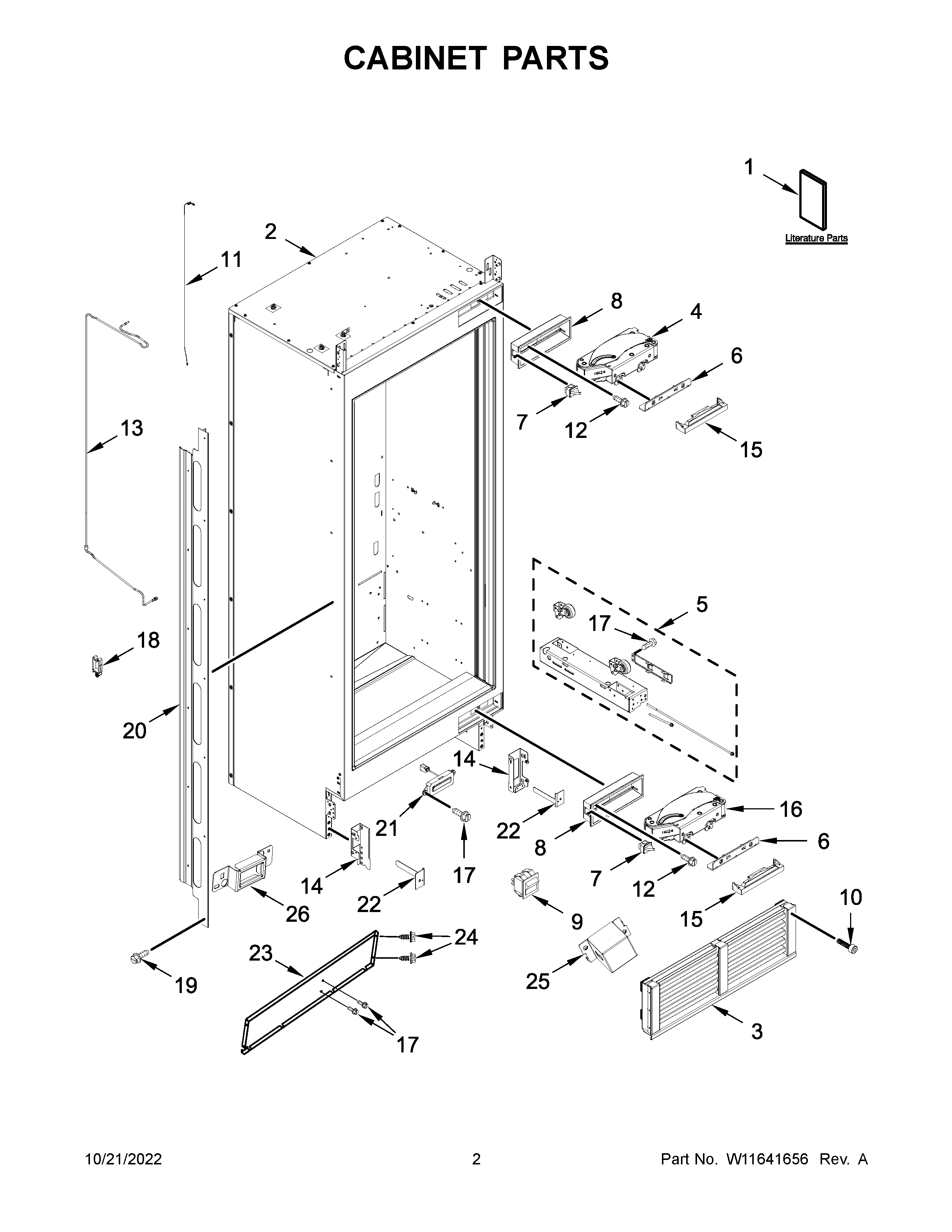 Cabinet parts