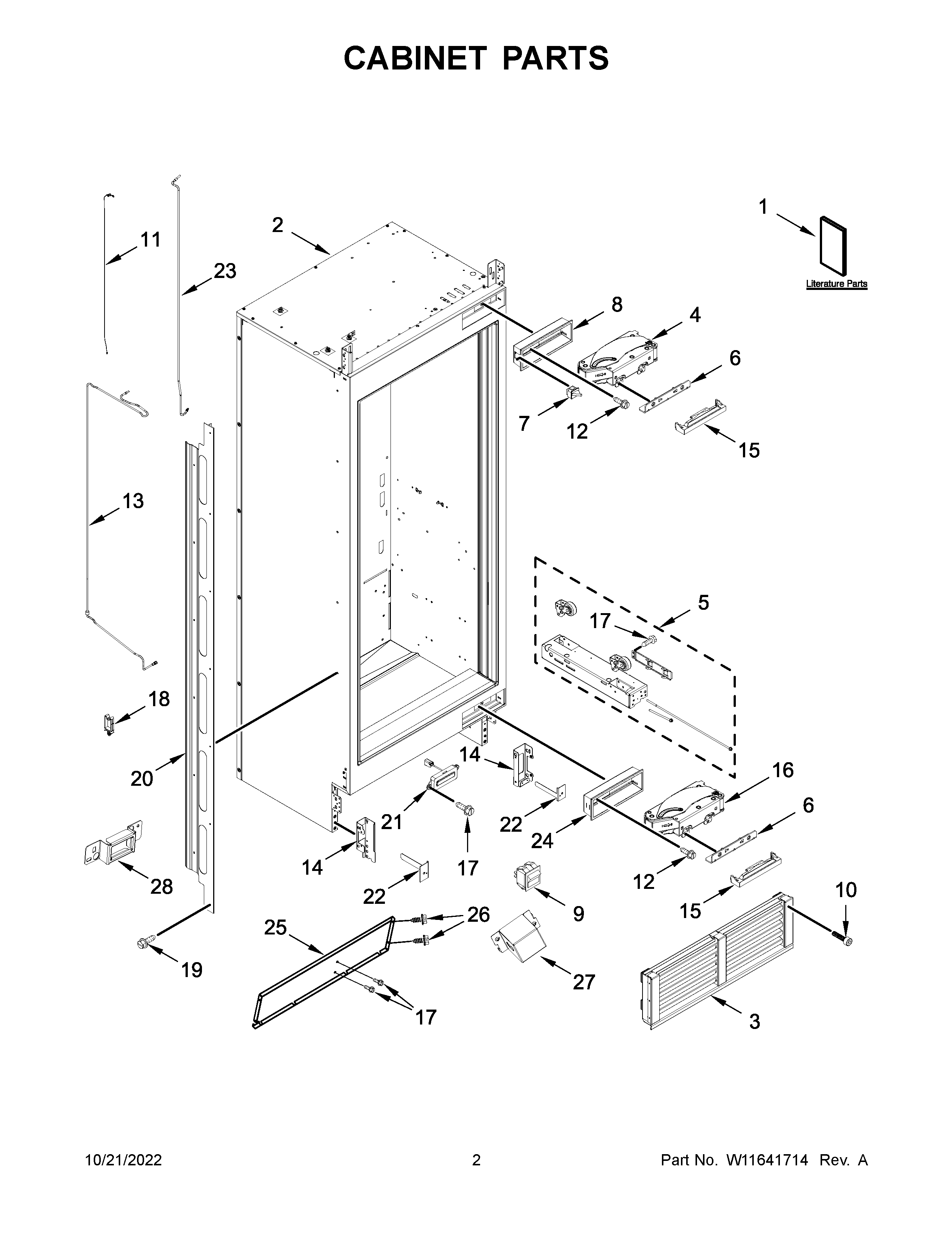 Cabinet parts