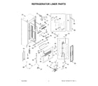 Jenn-Air JBRFR30IGX10 refrigerator liner parts diagram
