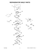 Refrigerator shelf parts