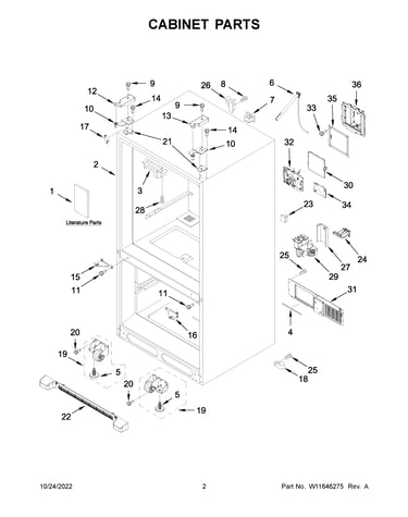 Cabinet parts