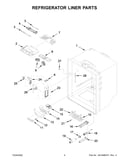 Refrigerator liner parts
