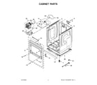 Maytag YMED7230HC3 cabinet parts diagram