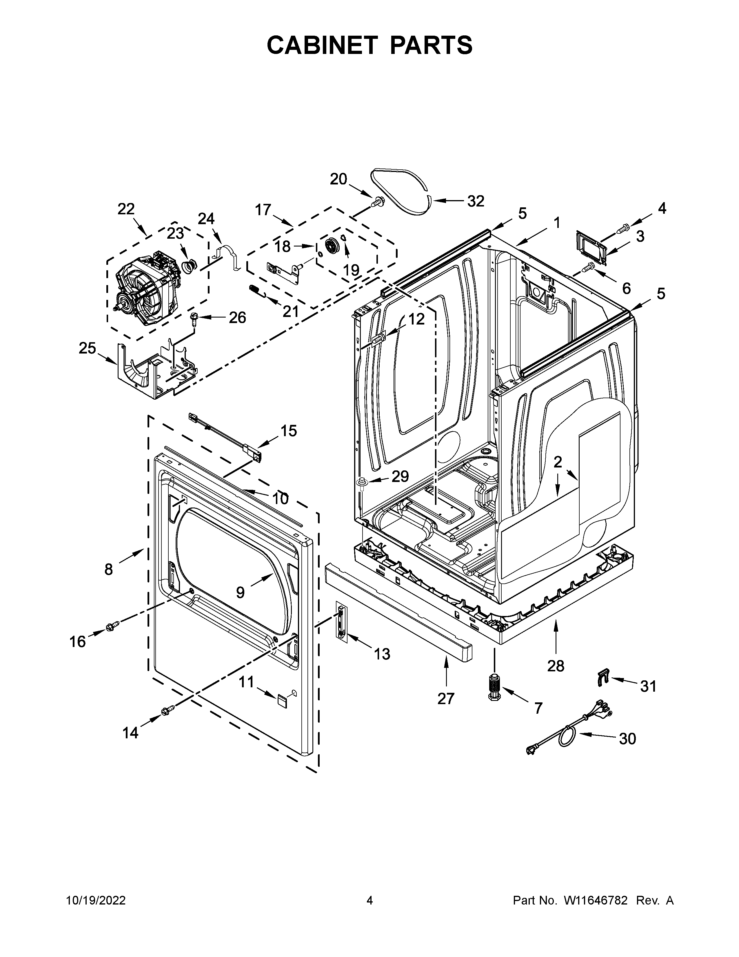 Cabinet parts