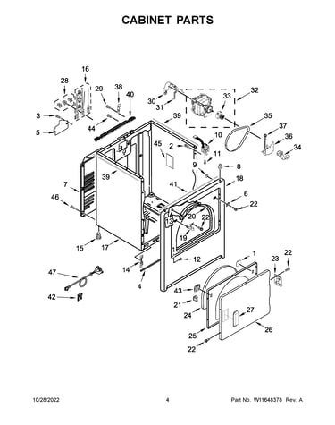 Cabinet parts