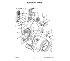 Whirlpool WGD5010LW3 bulkhead parts diagram