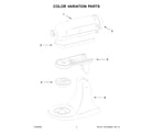 KitchenAid 5KSM156HMBLM4 color variation parts diagram