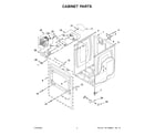 Maytag YMED6230HC1 cabinet parts diagram