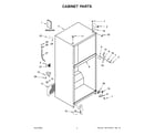 Whirlpool WRT518SZFW02 cabinet parts diagram