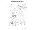 Whirlpool WRX986SIHZ03 refrigerator liner parts diagram