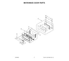 KitchenAid KMBP100ESS20 microwave door parts diagram