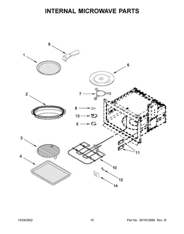 Internal microwave parts