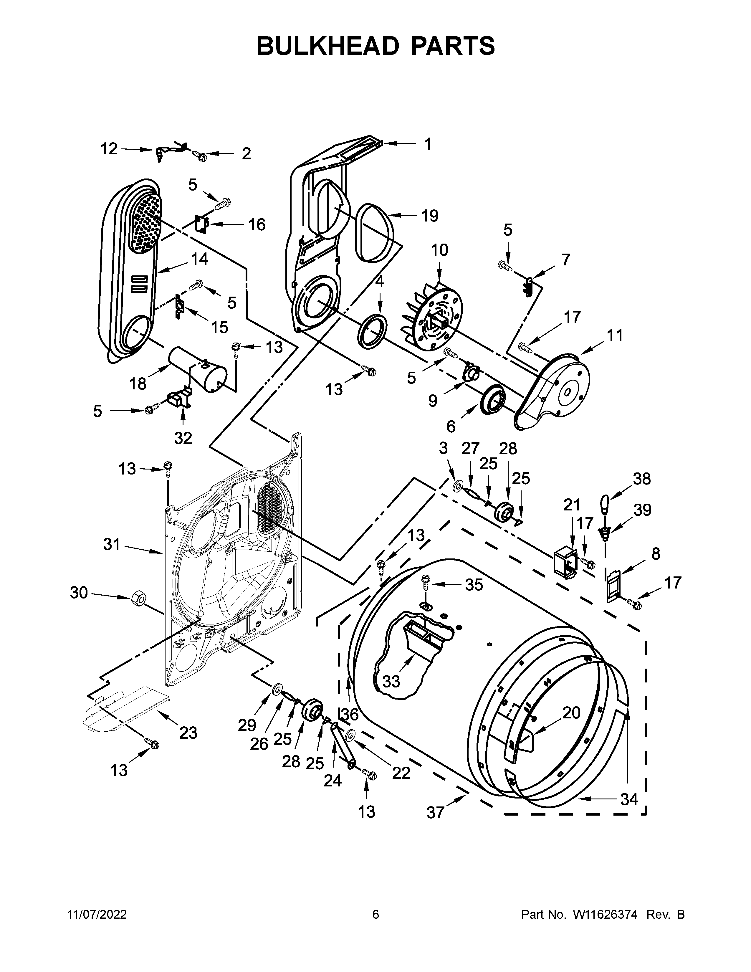 Bulkhead parts