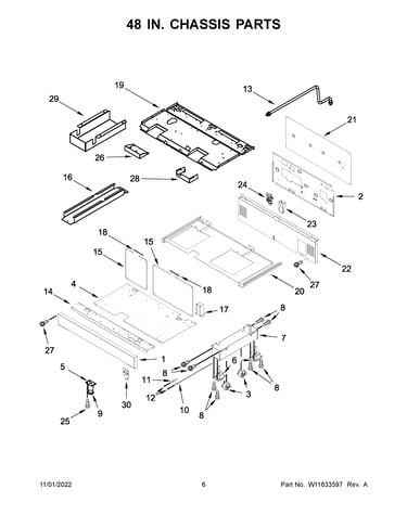 48 in. chassis parts