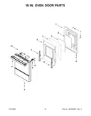 18 in. oven door parts