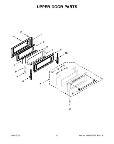 Upper door parts