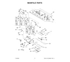 Whirlpool WGG745S0FH10 manifold parts diagram